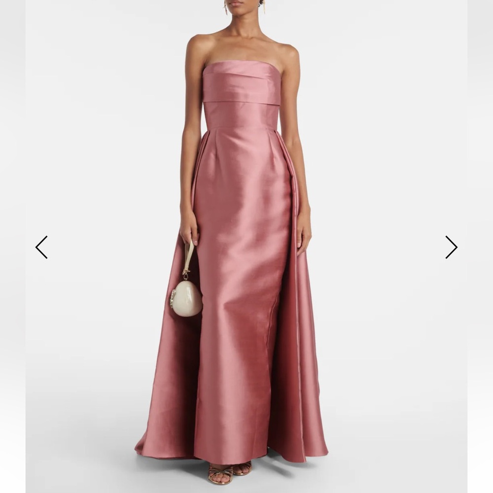 Solace London ( Tiffany Strapless Maxi Dress) UK Sz 10 US 6 . Color Pink